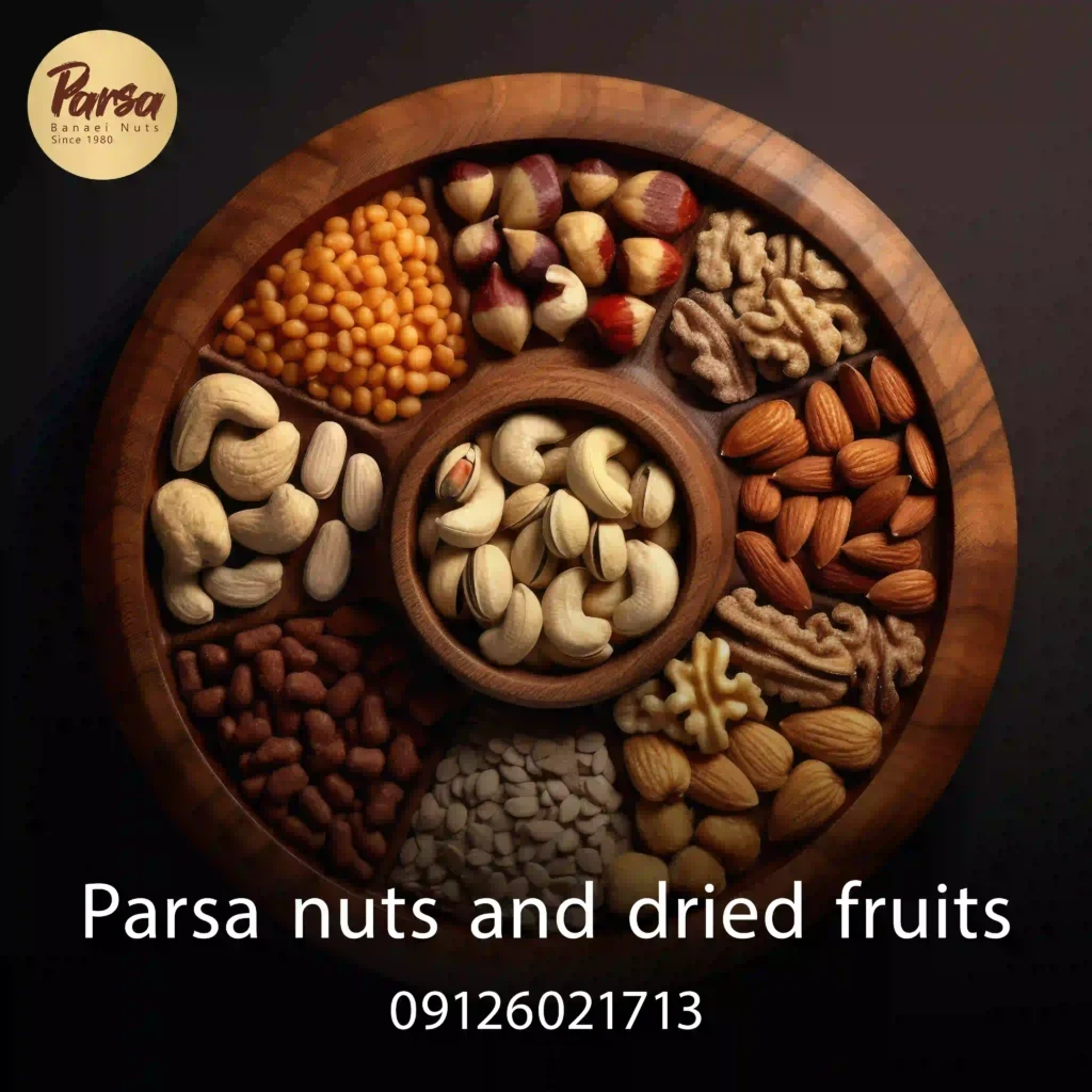 Parsa nuts and dried fruits